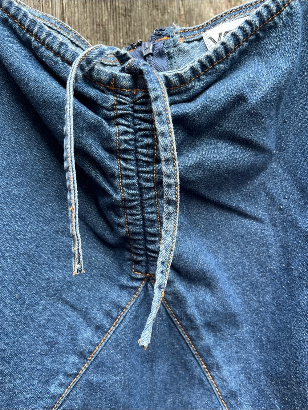 VENUS Blue Denim Asymmetrical Skirt - Picture 3 of 5